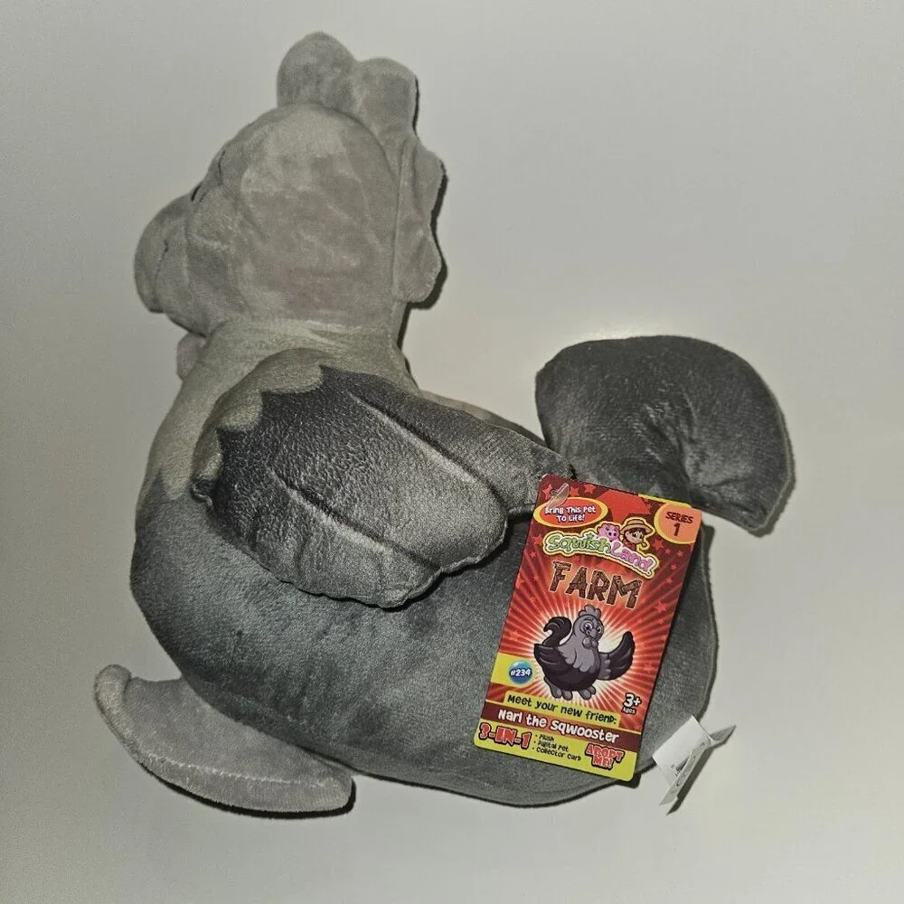 SqwishLand Farm Narl the Sqwooster Plush 12